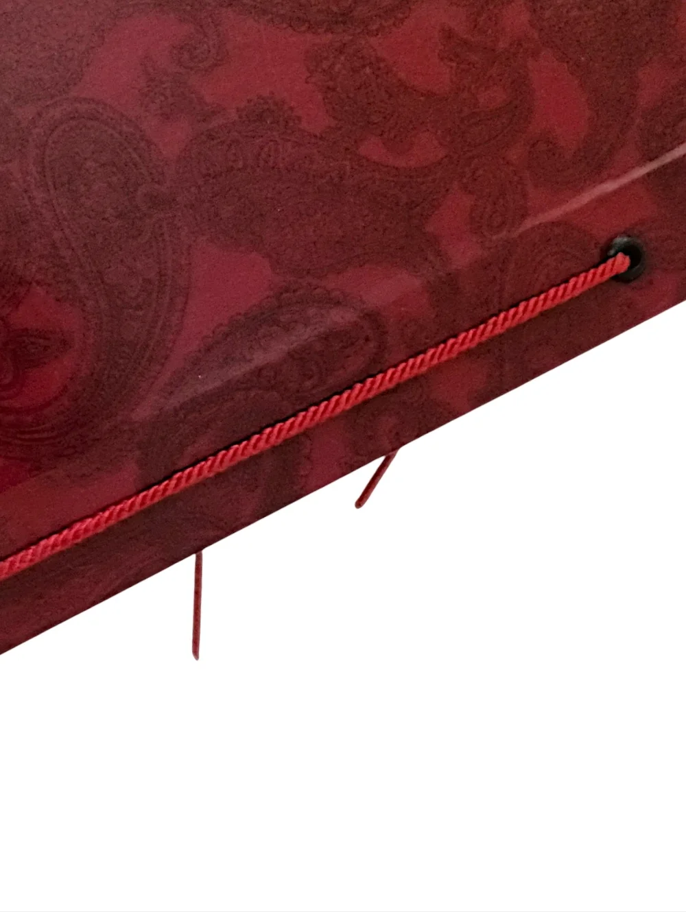 Vintage Springfield‎ Scrapbook Photo Mount Pages Burgundy USA Paisley Heirloom